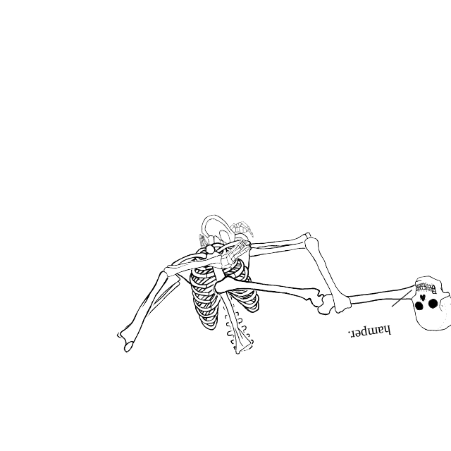 Dem bones dem bones dem – dry bones!