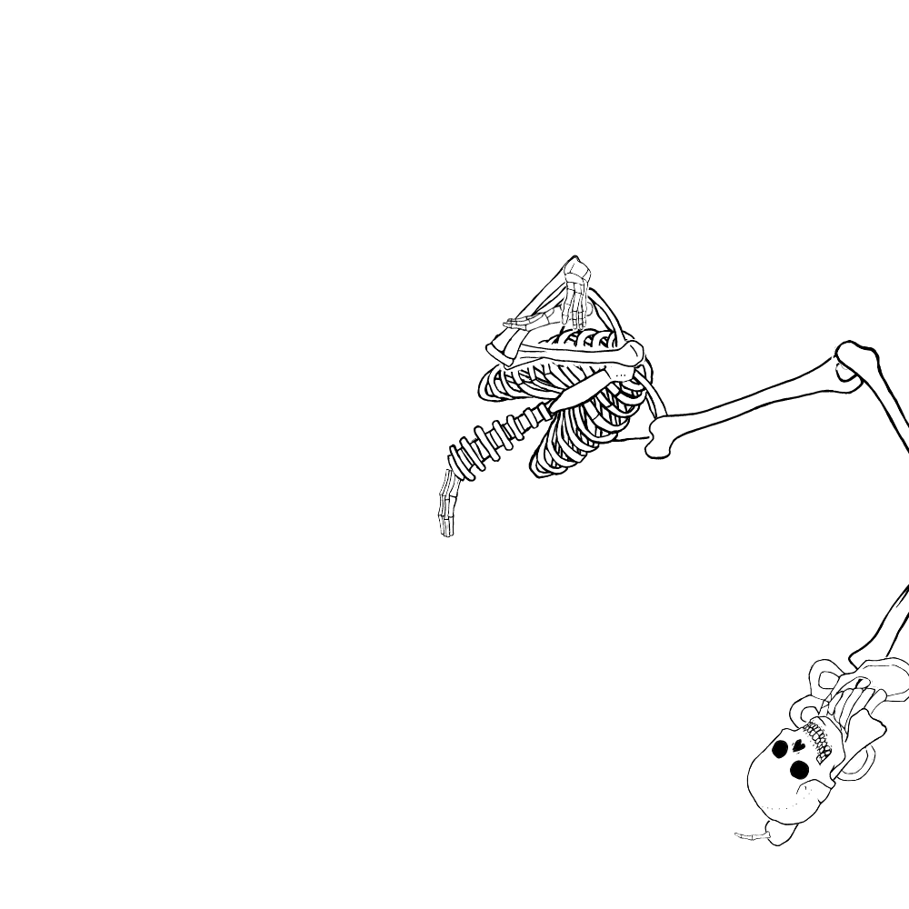 Dem bones dem bones dem – dry bones!