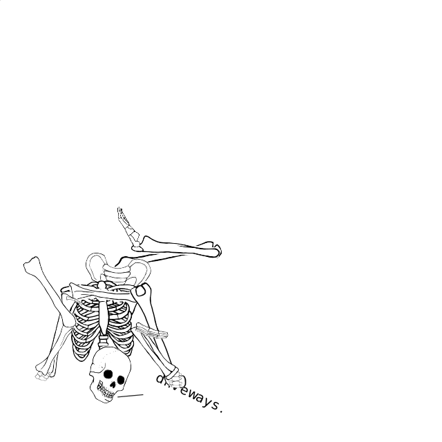 Dem bones dem bones dem – dry bones!