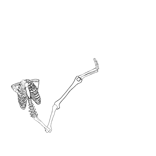Dem bones dem bones dem – dry bones!