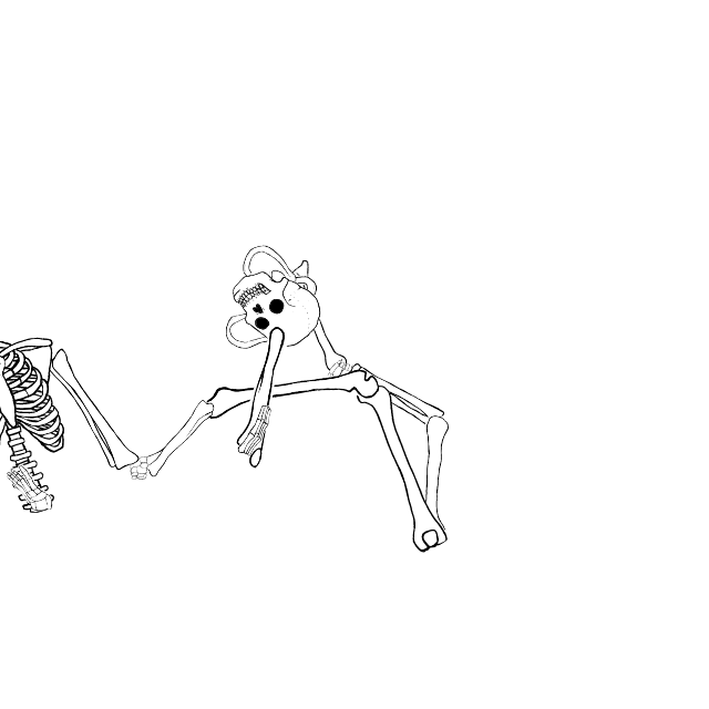 Dem bones dem bones dem – dry bones!