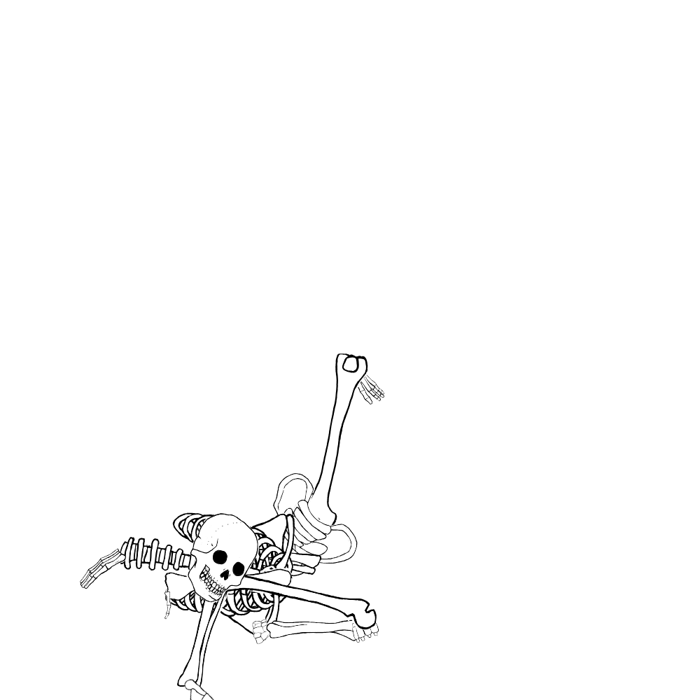 Dem bones dem bones dem – dry bones!