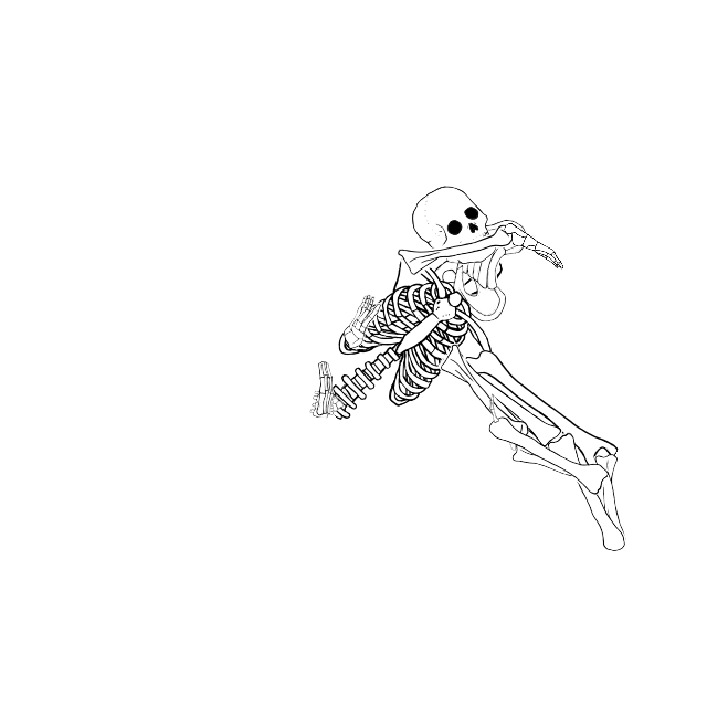 Dem bones dem bones dem – dry bones!