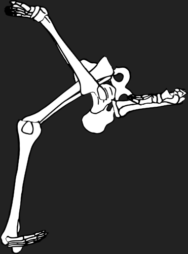 Dem bones dem bones dem – dry bones!