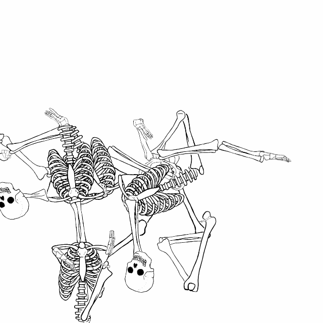 Dem bones dem bones dem – dry bones!
