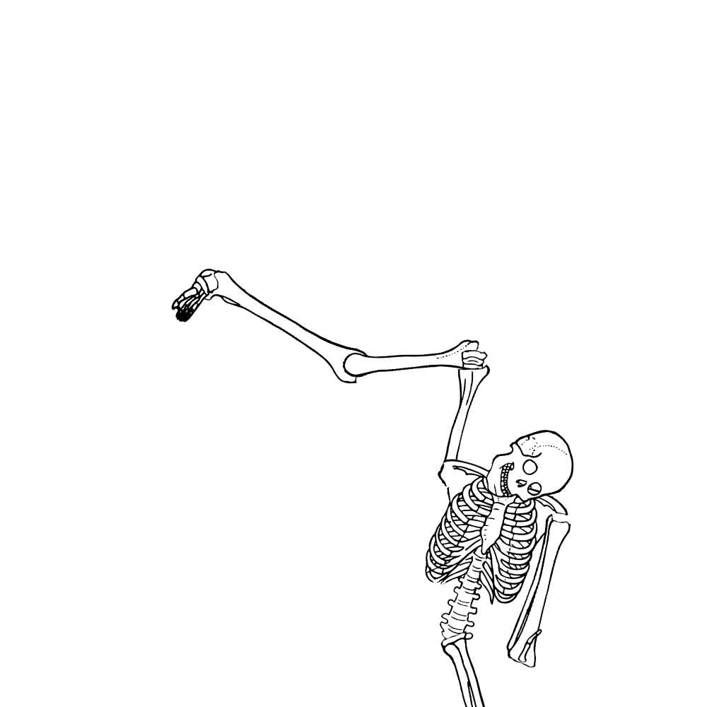 Dem bones dem bones dem – dry bones!