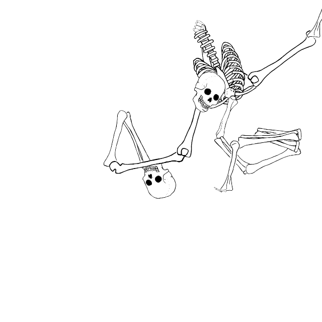 Dem bones dem bones dem – dry bones!