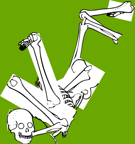 Dem bones dem bones dem – dry bones!