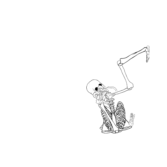 Dem bones dem bones dem – dry bones!
