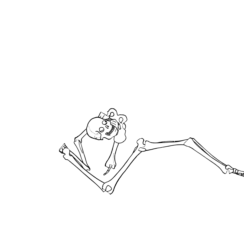 Dem bones dem bones dem – dry bones!