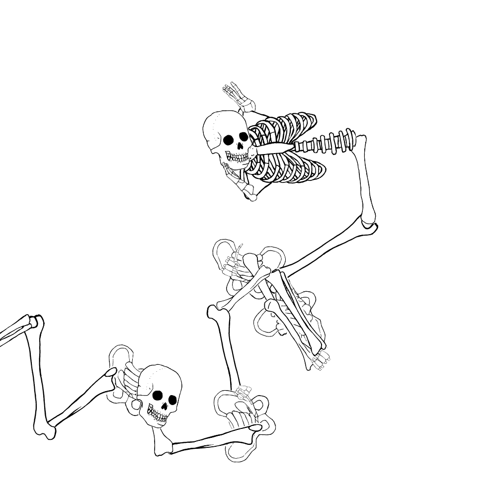 Dem bones dem bones dem – dry bones!