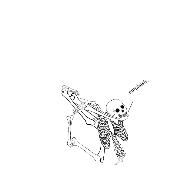 Dem bones dem bones dem – dry bones!