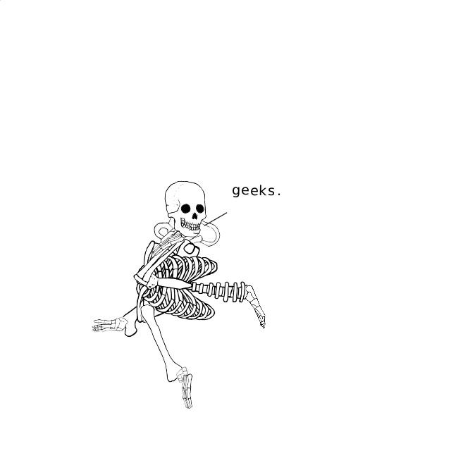 Dem bones dem bones dem – dry bones!