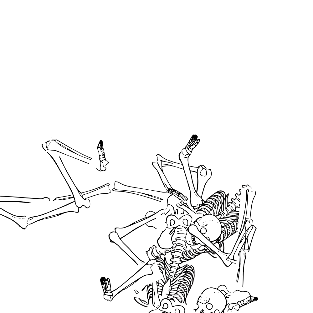 Dem bones dem bones dem – dry bones!