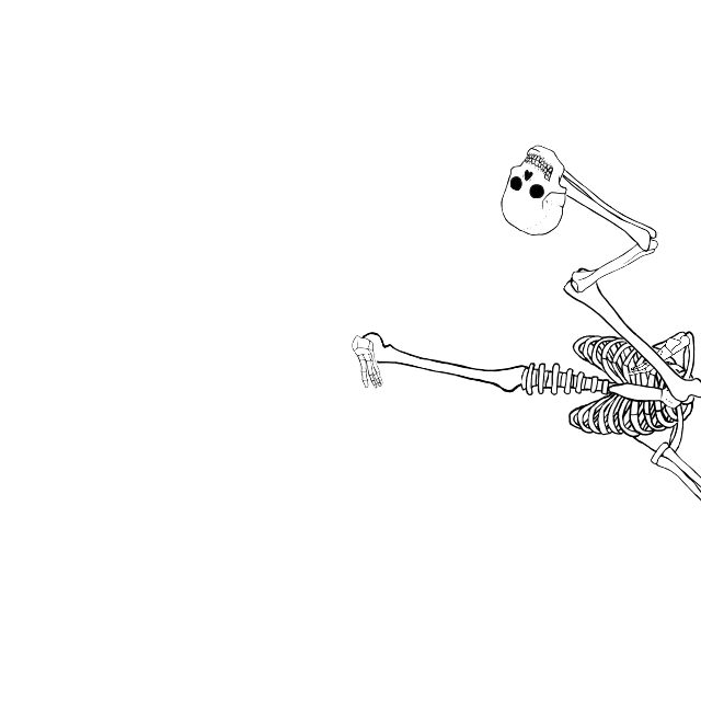 Dem bones dem bones dem – dry bones!
