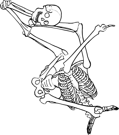 Dem bones dem bones dem – dry bones! Dem bones dem bones dem – extra bones!