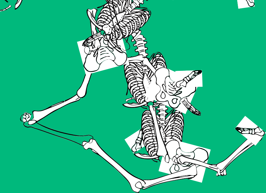 Dem bones dem bones dem – dry bones!