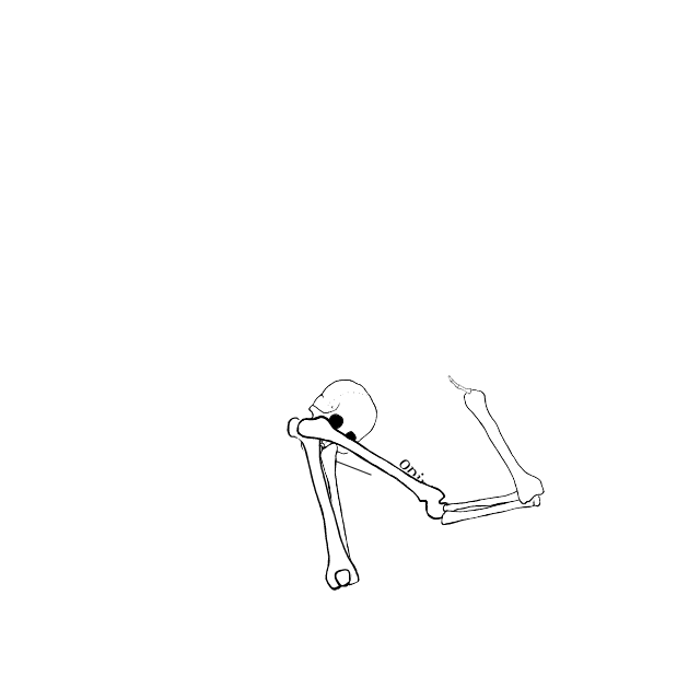Dem bones dem bones dem – dry bones!