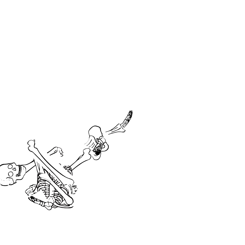 Dem bones dem bones dem – dry bones!