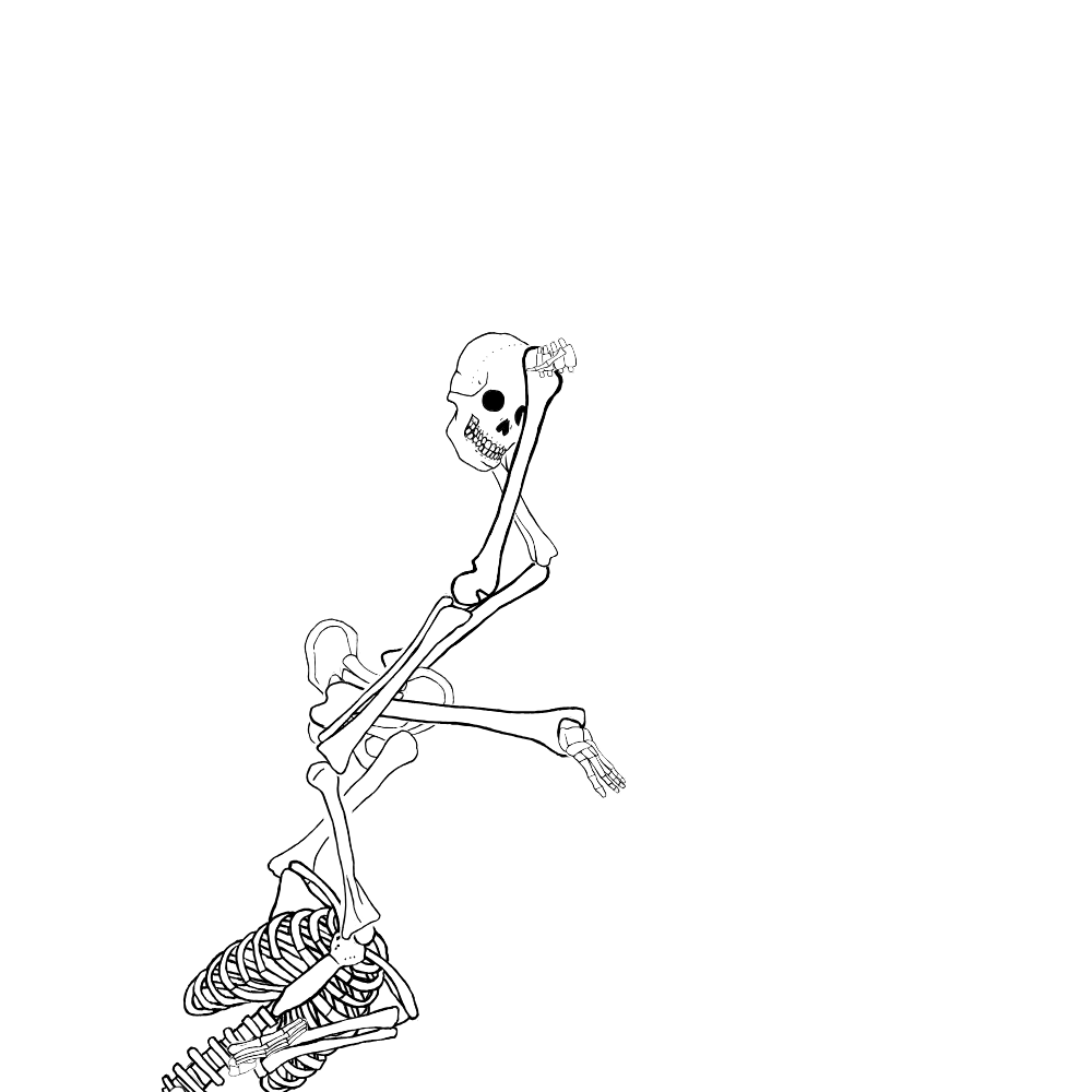 Dem bones dem bones dem – dry bones!