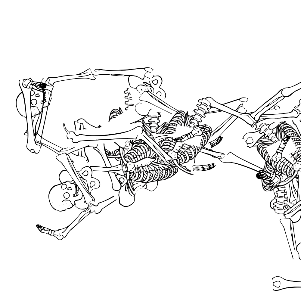 Dem bones dem bones dem – dry bones!
