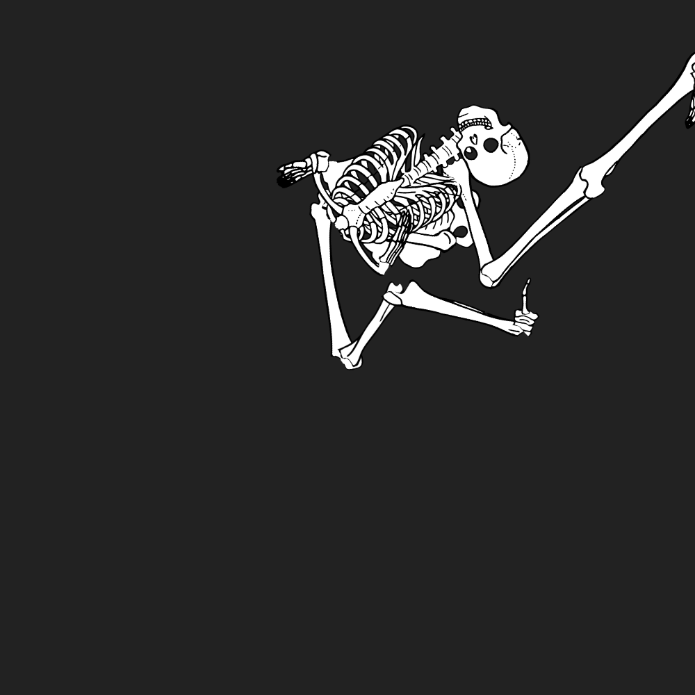 Dem bones dem bones dem – dry bones!