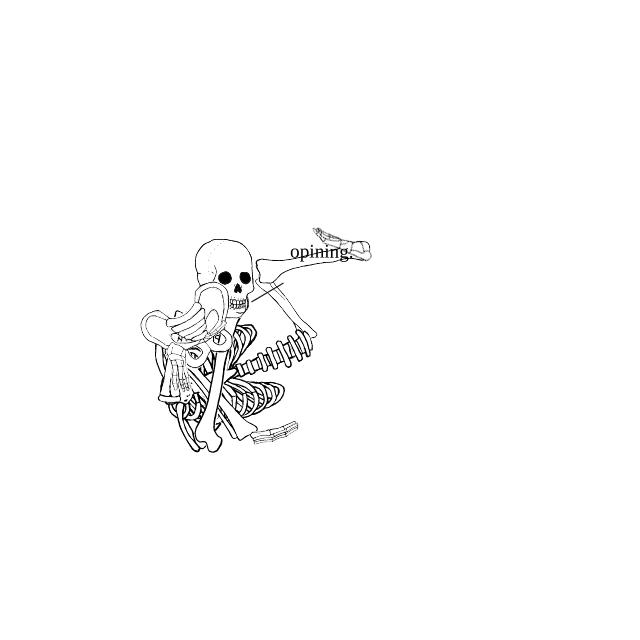 Dem bones dem bones dem – dry bones!