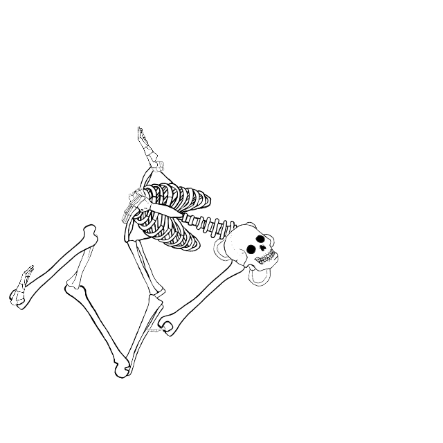 Dem bones dem bones dem – dry bones!
