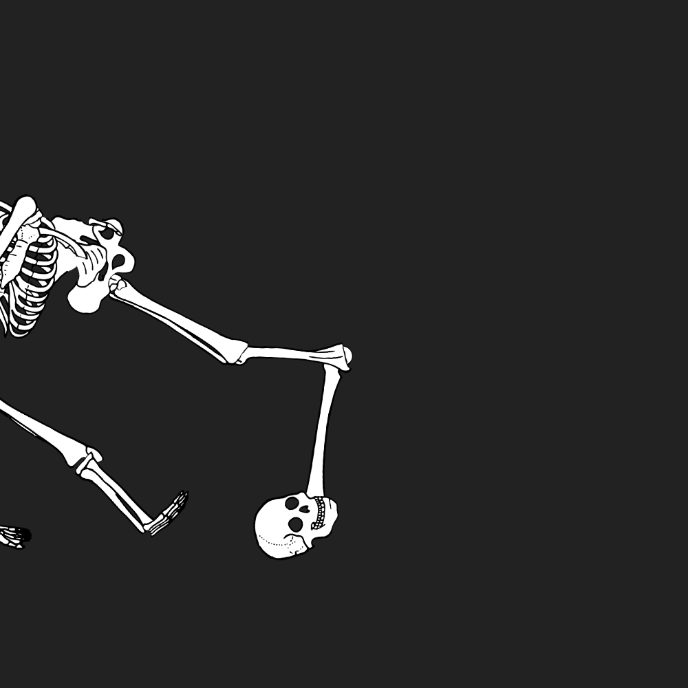Dem bones dem bones dem – dry bones!