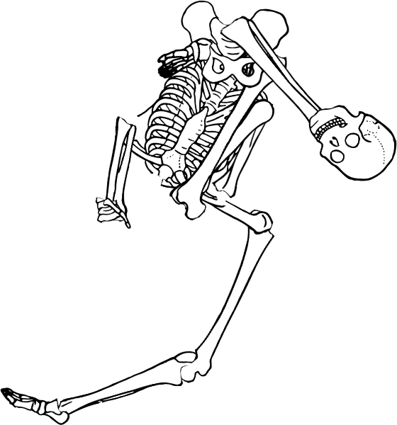 Dem bones dem bones dem – dry bones!