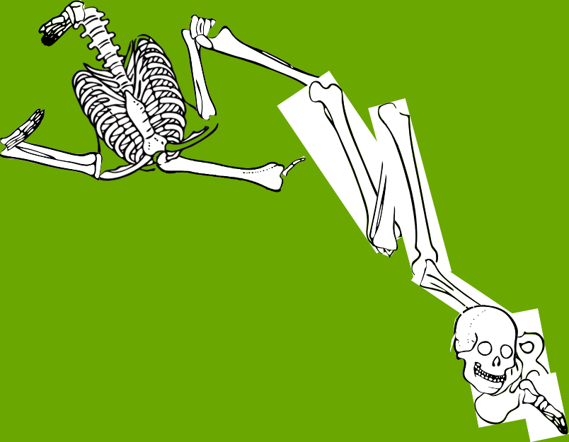 Dem bones dem bones dem – dry bones!