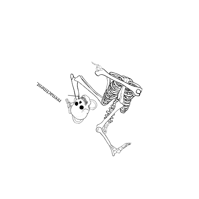 Dem bones dem bones dem – dry bones!