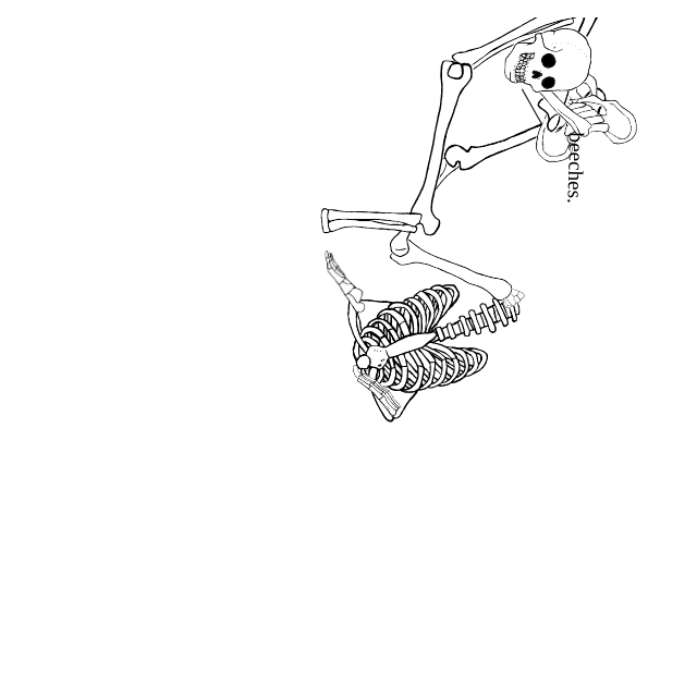 Dem bones dem bones dem – dry bones!