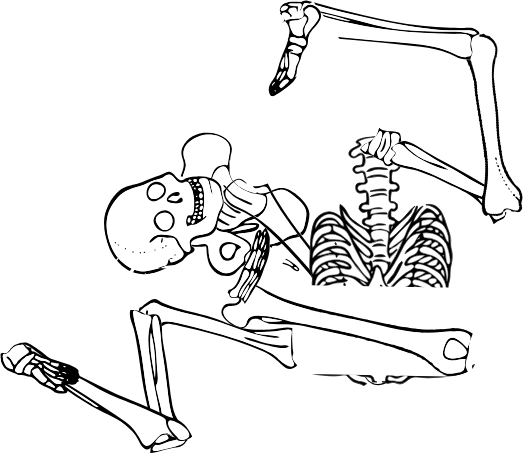 Dem bones dem bones dem – dry bones!