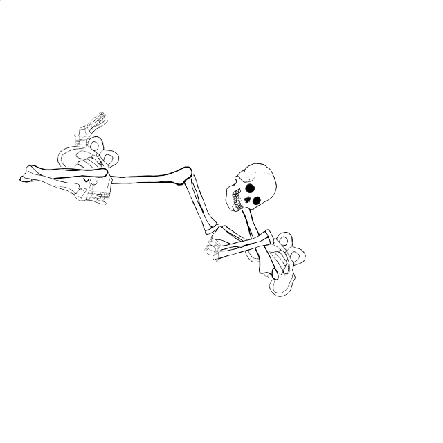 Dem bones dem bones dem – dry bones!