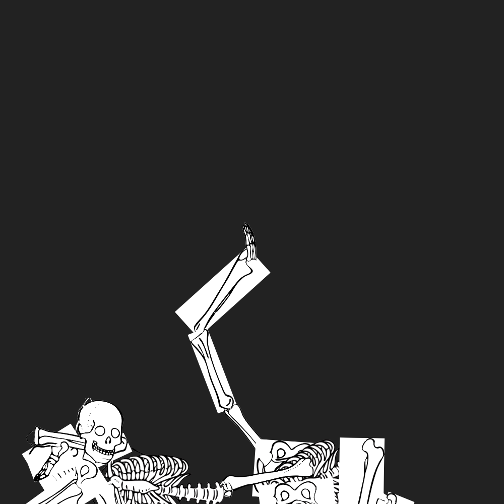 Dem bones dem bones dem – dry bones!
