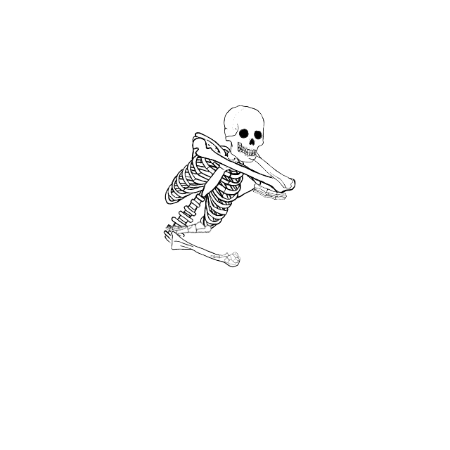 Dem bones dem bones dem – dry bones!