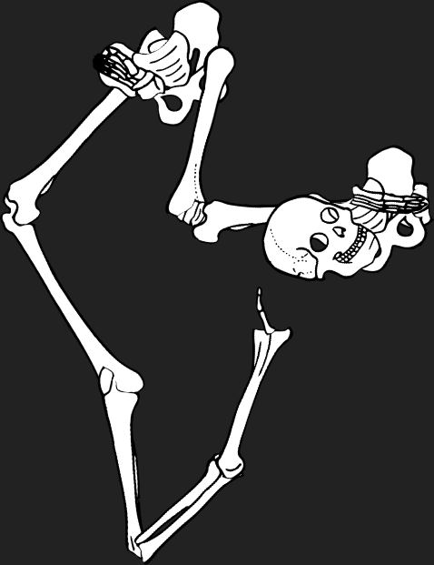 Dem bones dem bones dem – dry bones! Dem bones dem bones dem – extra bones!