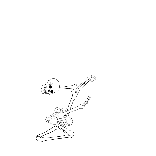 Dem bones dem bones dem – dry bones!