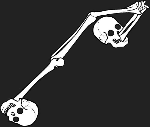 Dem bones dem bones dem – dry bones! Dem bones dem bones dem – extra bones!