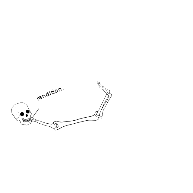 Dem bones dem bones dem – dry bones!