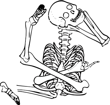 Dem bones dem bones dem – dry bones!