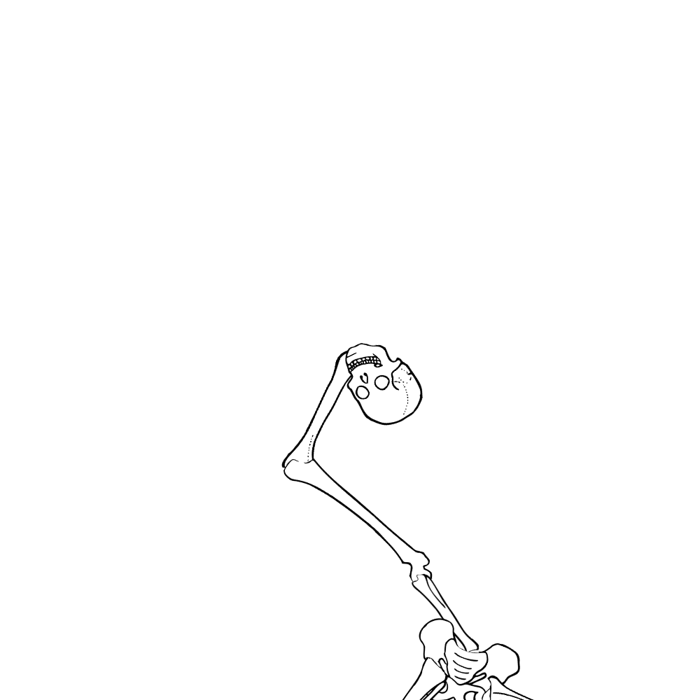 Dem bones dem bones dem – dry bones!
