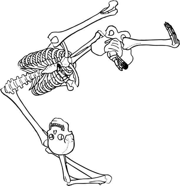 Dem bones dem bones dem – dry bones! Dem bones dem bones dem – extra bones!