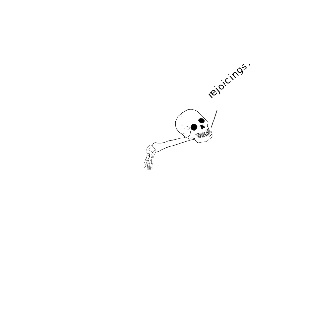 Dem bones dem bones dem – dry bones!