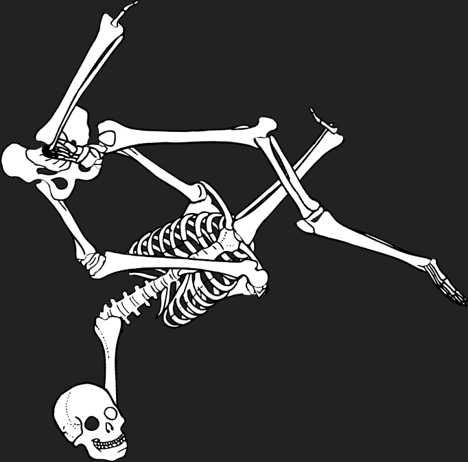 Dem bones dem bones dem – dry bones! Dem bones dem bones dem – extra bones!