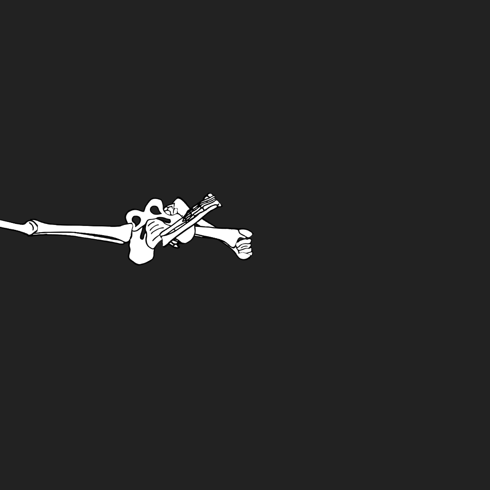 Dem bones dem bones dem – dry bones!