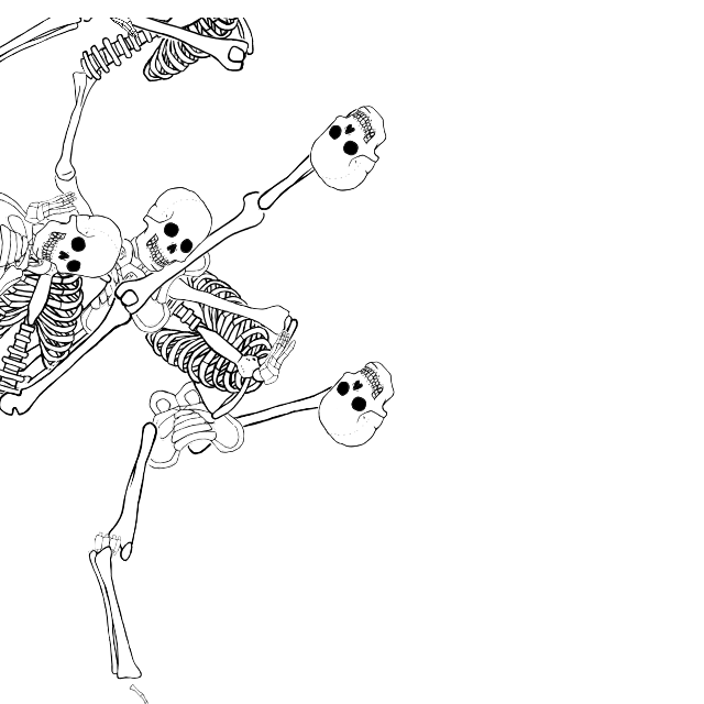 Dem bones dem bones dem – dry bones!