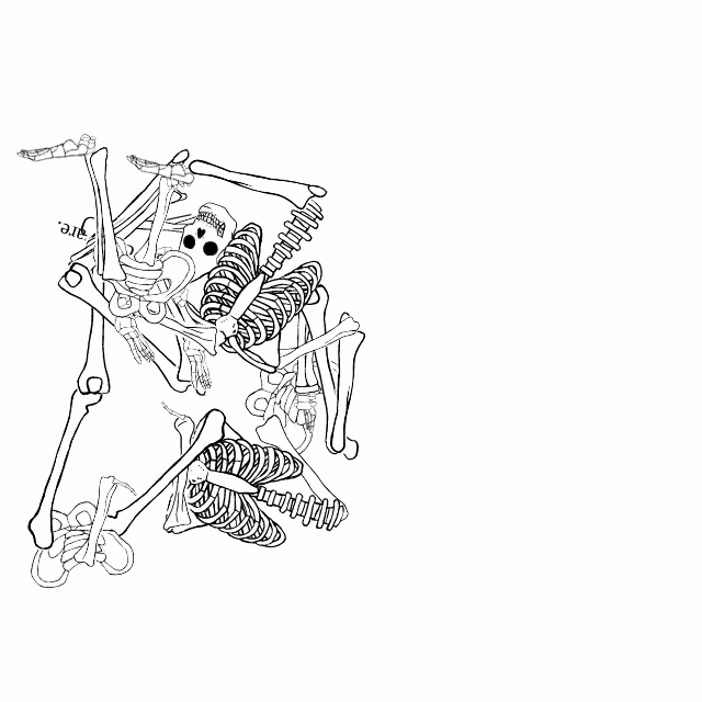Dem bones dem bones dem – dry bones!