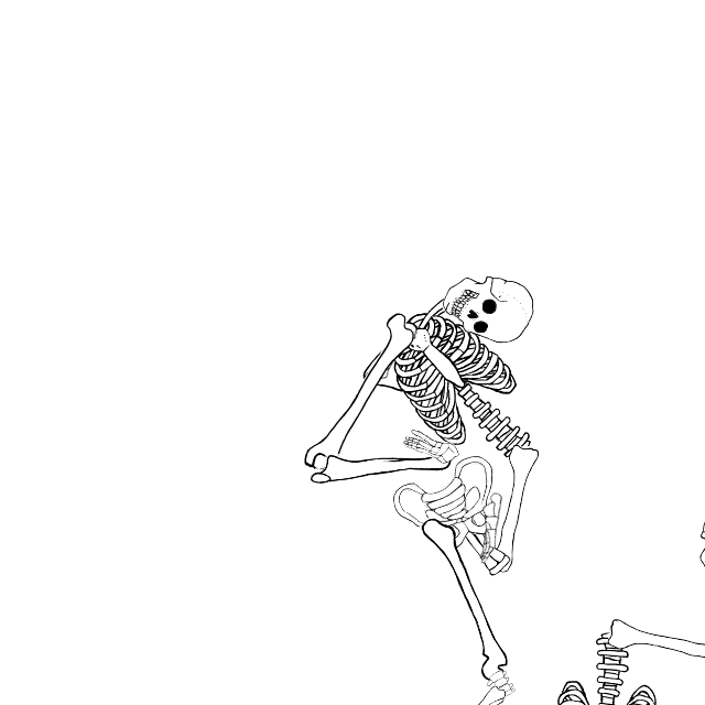 Dem bones dem bones dem – dry bones!